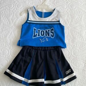 Reebok Kids Detroit Lions Cheerleading Outfit Size 3T